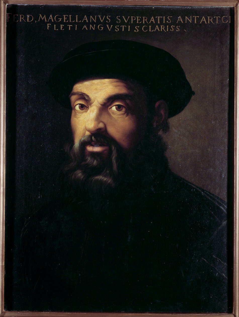 Fernand de Magellan (1480-1521) 葡萄牙航海家的肖像 16 世纪的匿名绘画。 塞维利亚，美术博物馆 作者 未知艺术家