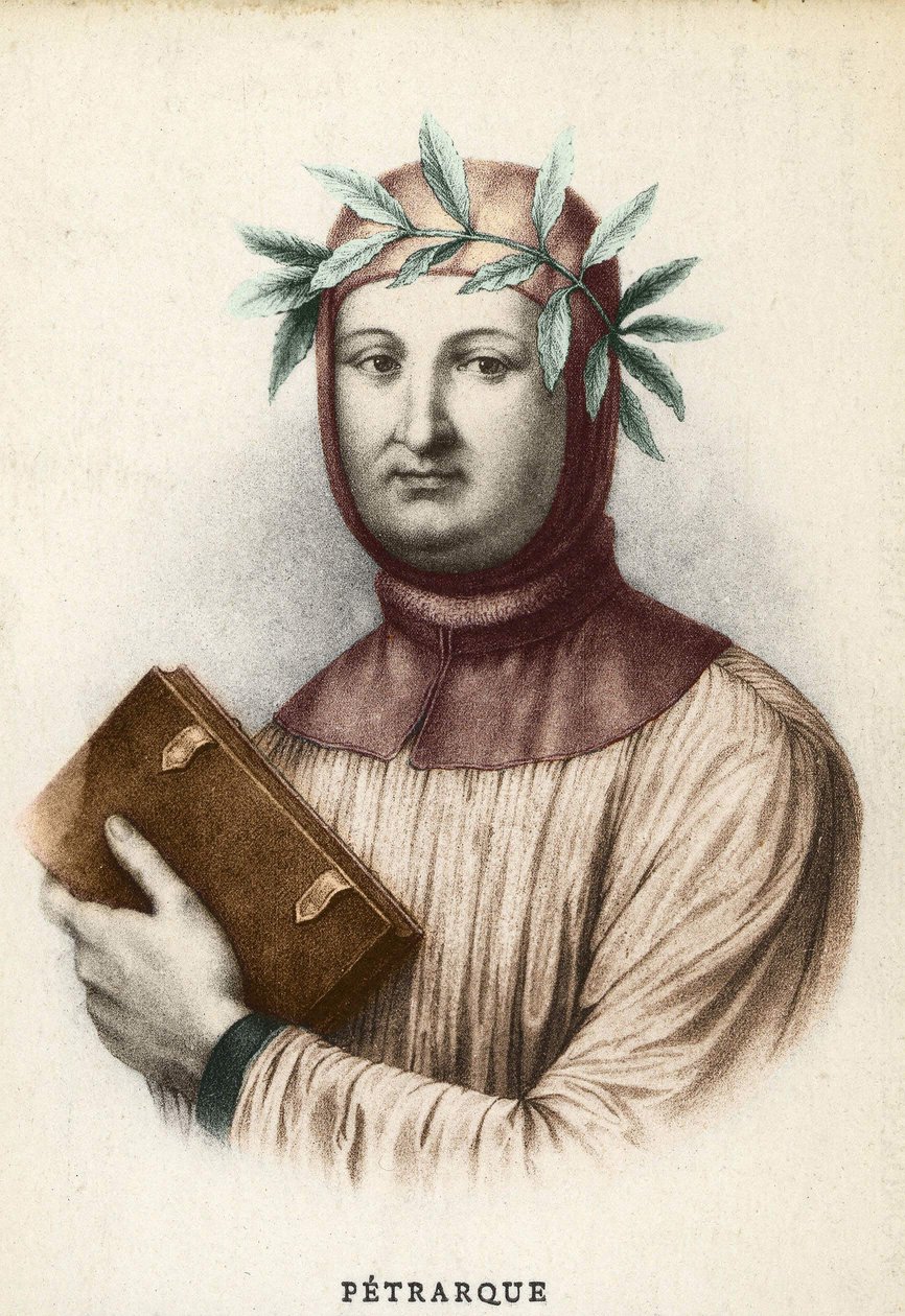 意大利作家弗朗西斯科-彼得拉卡(Petrarch)的肖像(1304 - 1374) 作者 未知艺术家
