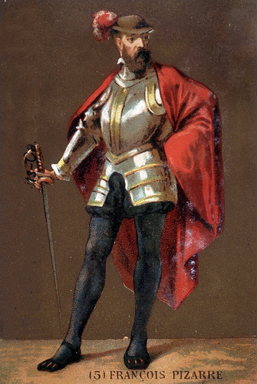 弗朗西斯科-皮萨罗的画像（英文）。Francois Pizarro 作者 未知艺术家