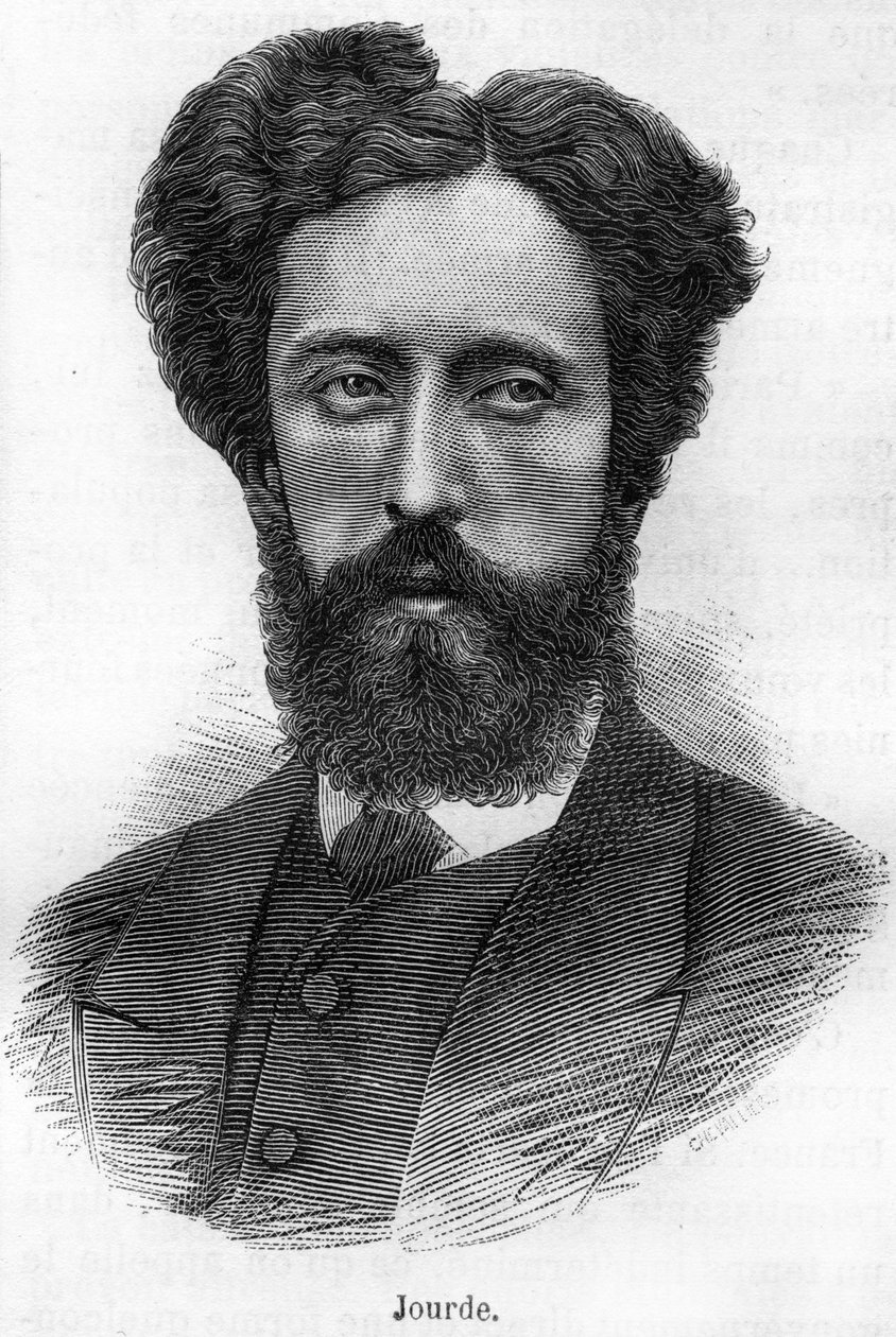 弗朗索瓦-茹德的肖像。法国革命家1843-1893年。 作者 未知艺术家