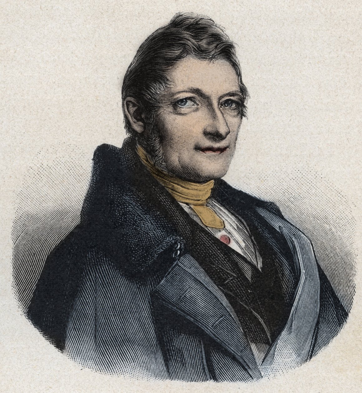 弗朗茨-夏弗-加贝尔斯贝格（1789-1849）的肖像 英国发明家 作者 未知艺术家