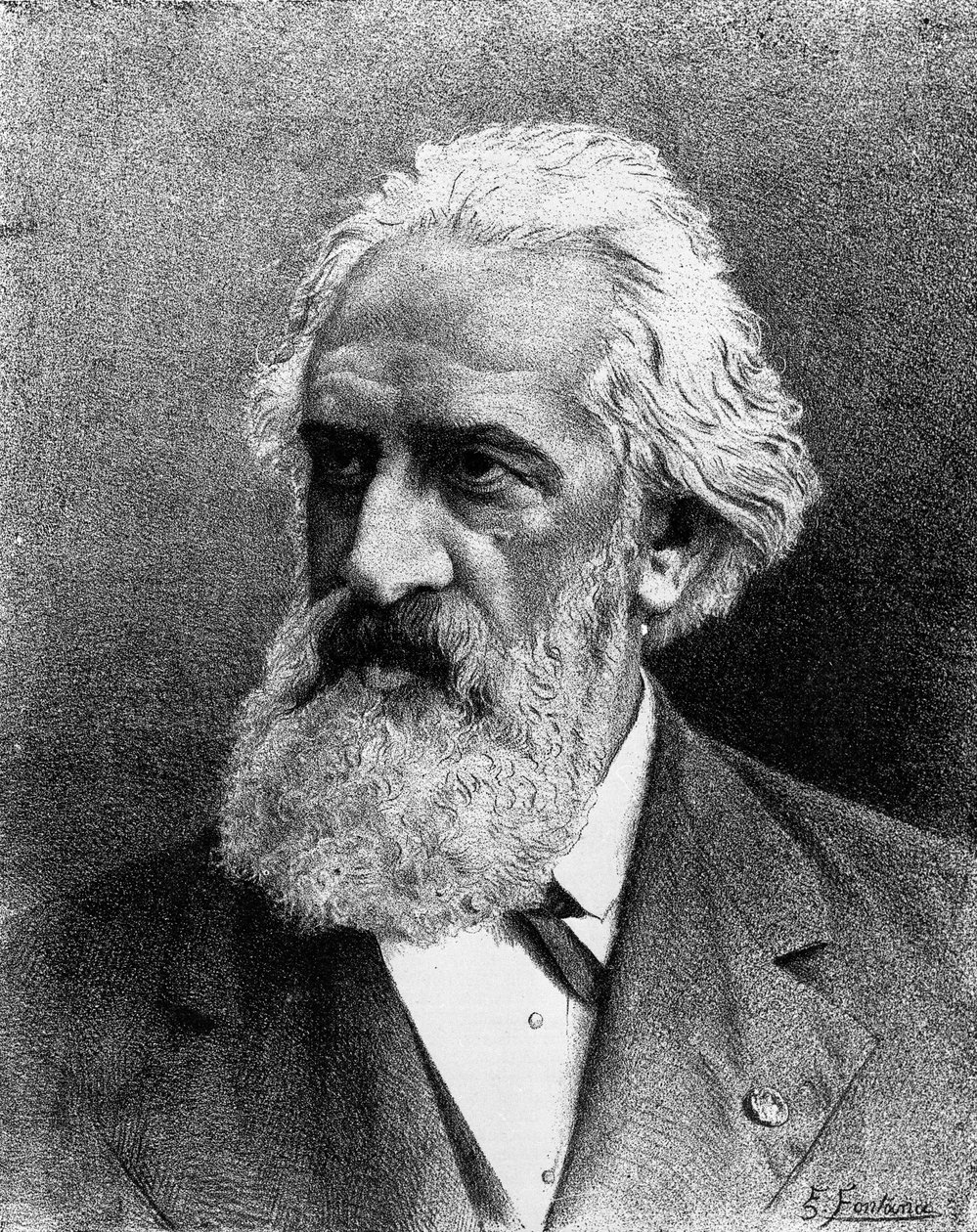 Friedrich von Flotow (1812-1883) 德国作曲家的肖像。 作者 未知艺术家