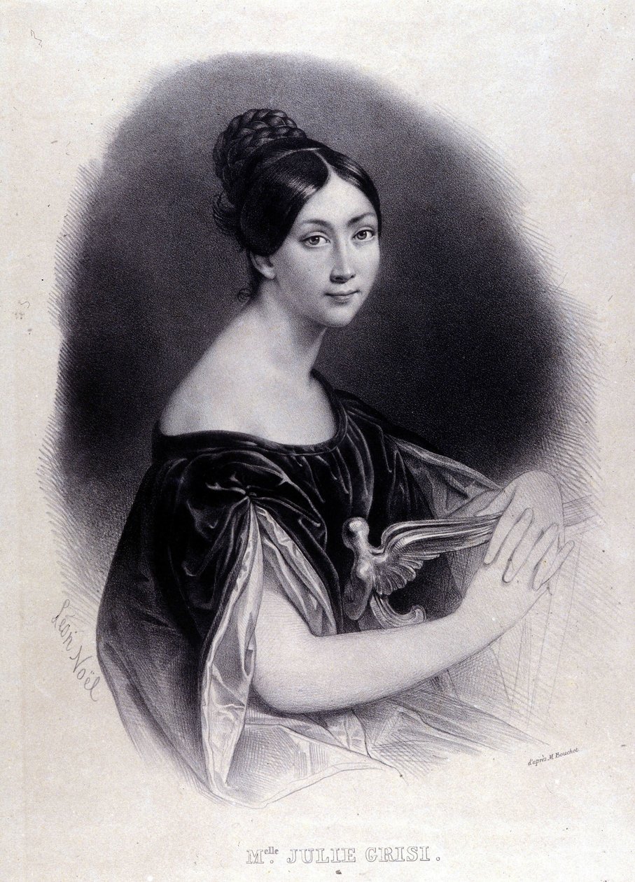 Portrait of GRISI Giulia (Julie) (1811-1869) Italian Soprano. 作者 未知艺术家