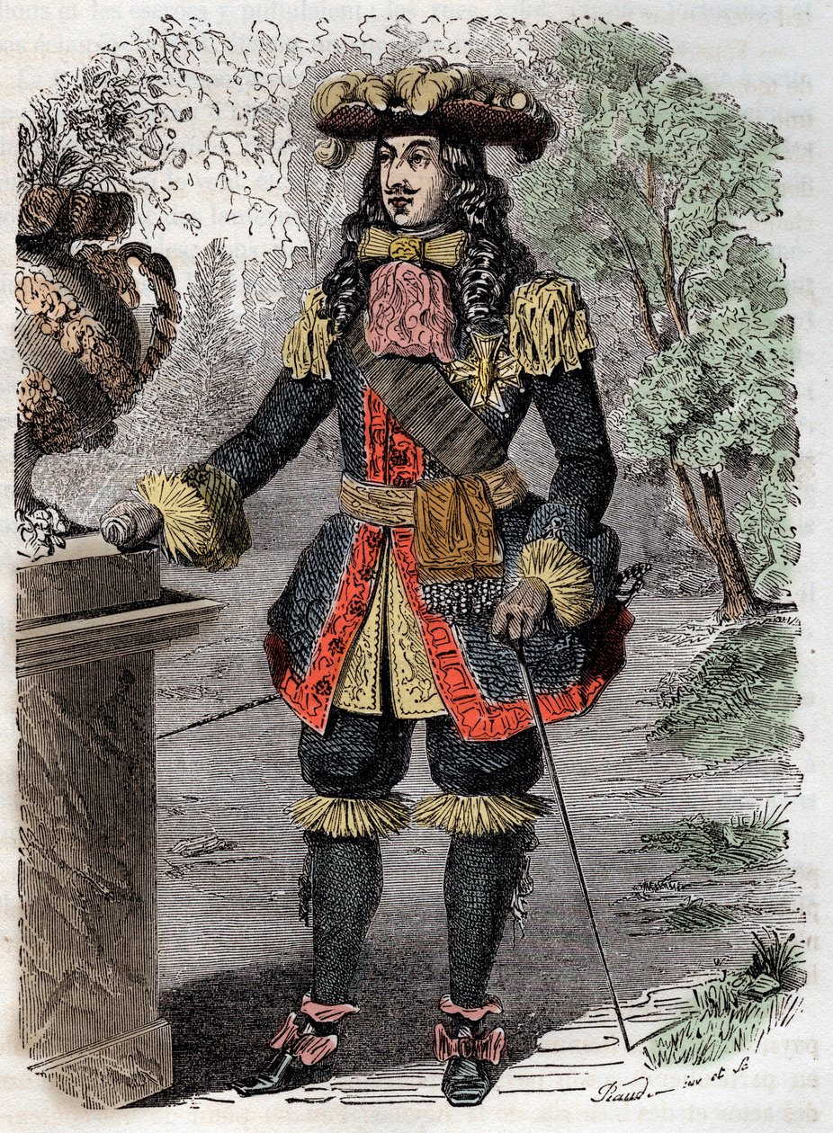 加布里埃尔-尼古拉-德拉雷尼(1625-1709)的肖像，巴黎警察总长"（加布里埃尔-尼古拉-德拉雷尼的肖像，第一个现代警察部队的创始人）雕版画 19世纪 私人收藏 作者 未知艺术家