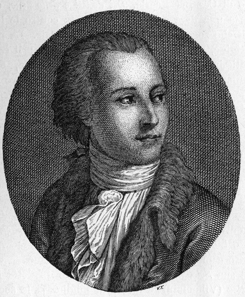 盖塔诺-费兰杰里（1752-1788）的肖像。意大利法学家和教育家 作者 未知艺术家