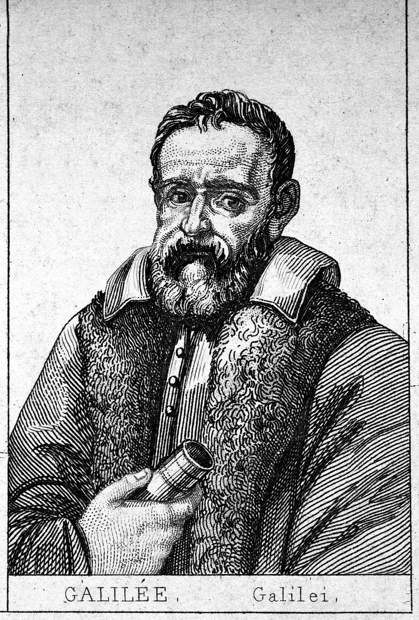 伽利略-伽利莱（1564 - 1642）的肖像。 作者 未知艺术家
