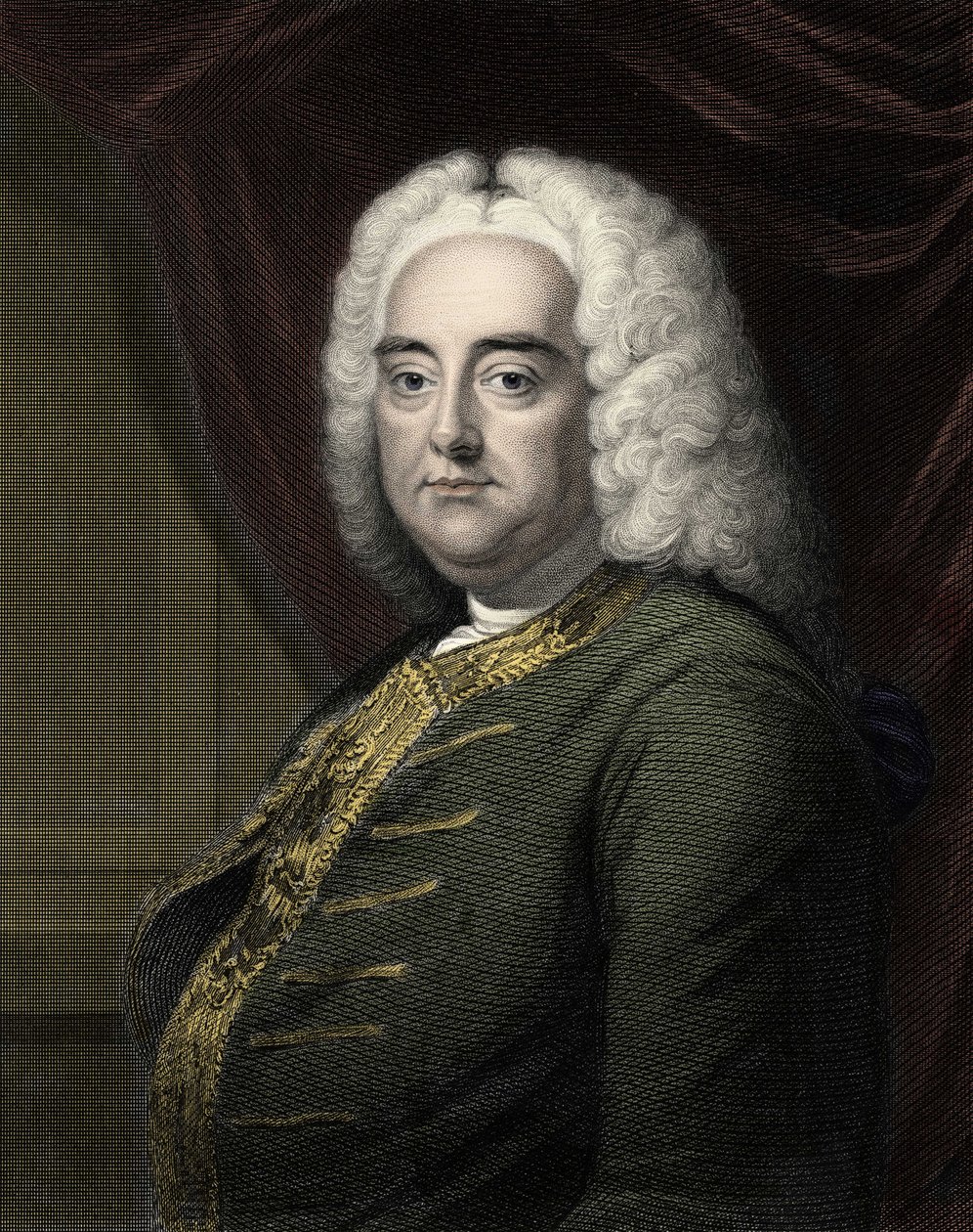 乔治·弗雷德里克·亨德尔 (Georg Friedrich Handel) 的肖像 作者 未知艺术家