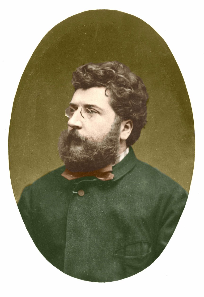乔治-比才（1838-1875）的肖像。 作者 未知艺术家