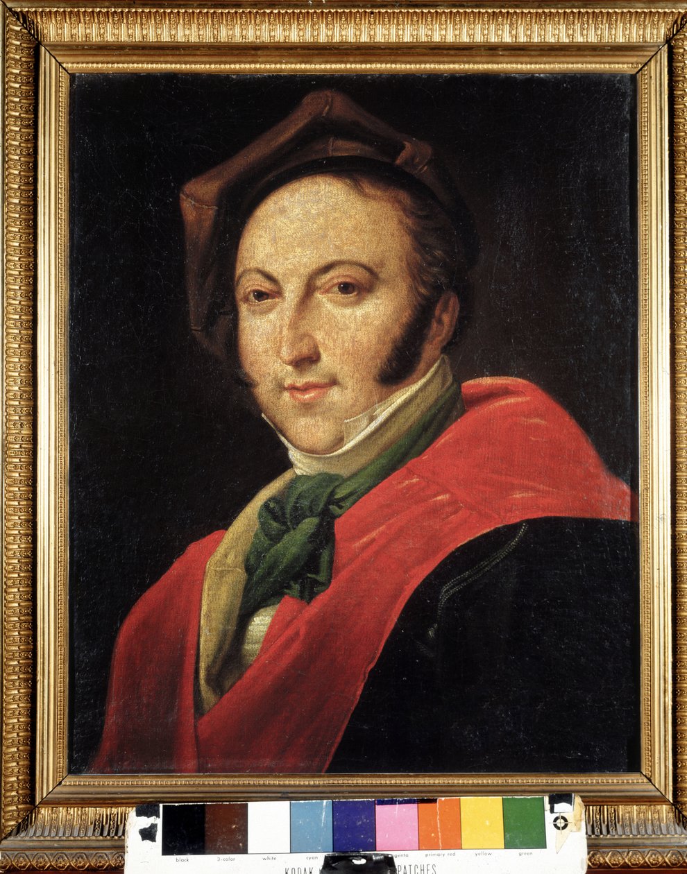 Portrait of Gioacchino Rossini (1792-1868) with hat. Anonymous painting. Museo bibliografico. Bologna 作者 未知艺术家