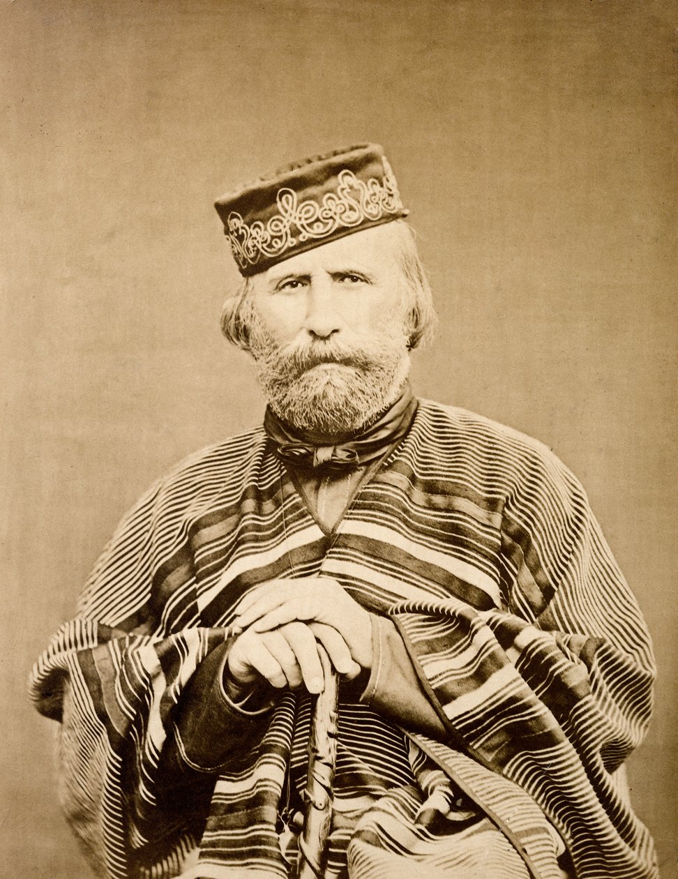 朱塞佩-加里波第（1807-1882）的肖像，1865年 作者 未知艺术家