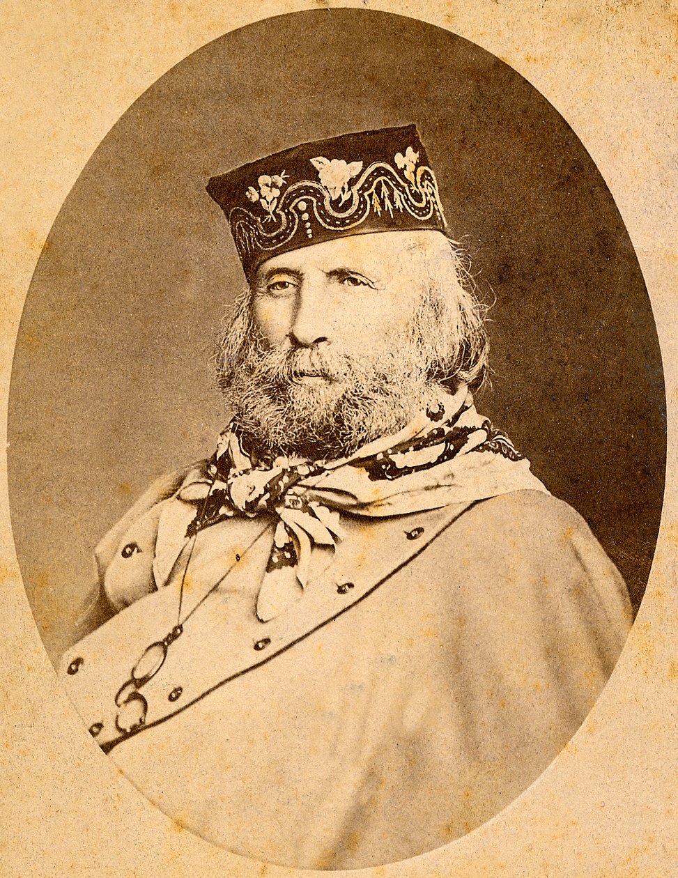 朱塞佩-加里波第（1807-1882）的画像 1875年。 作者 未知艺术家