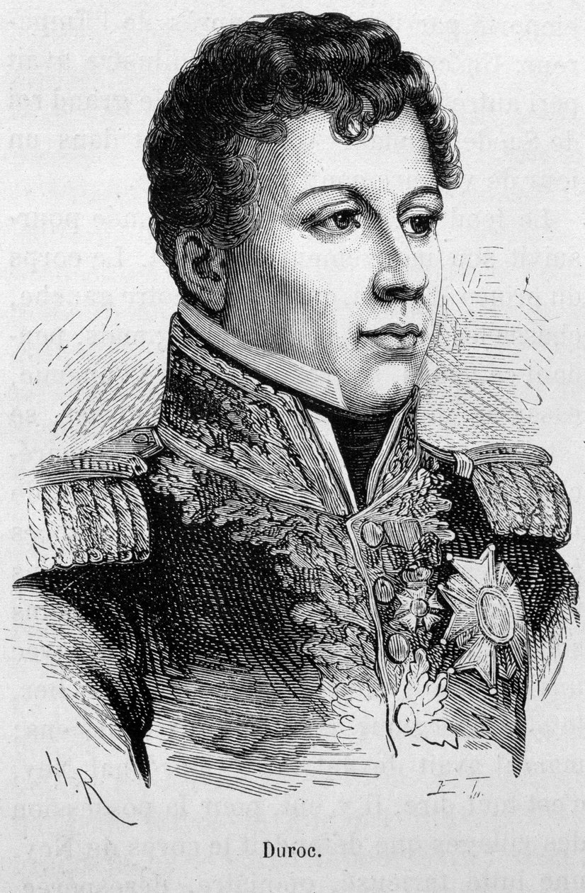 格罗-克里斯托夫-米歇尔-杜洛克（1772 - 1813）的肖像。19世纪末的雕版画，载于H.马丁的《法国史》。 作者 未知艺术家