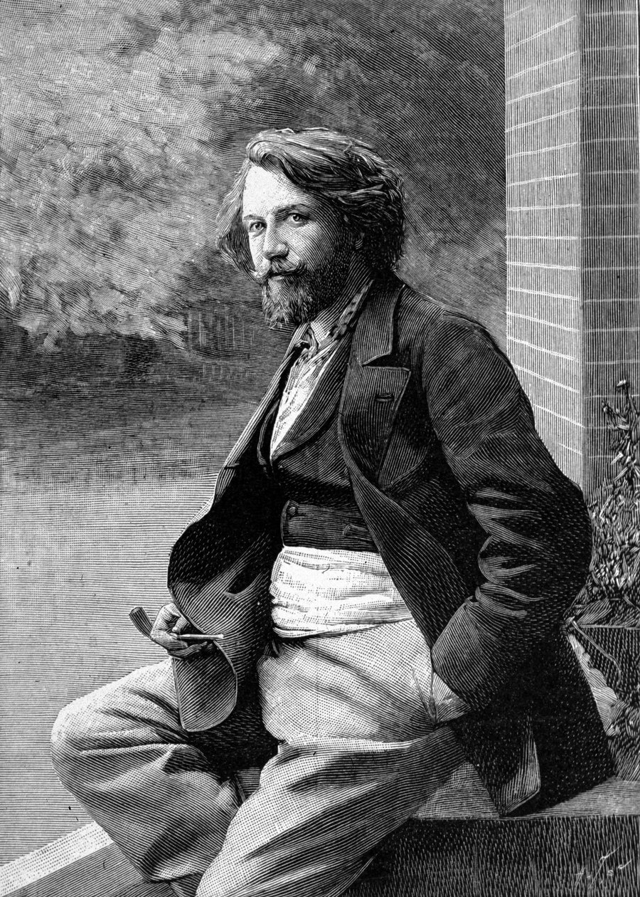 Portrait of Gustave Charpentier. French composer (1860 to 1956). 作者 未知艺术家