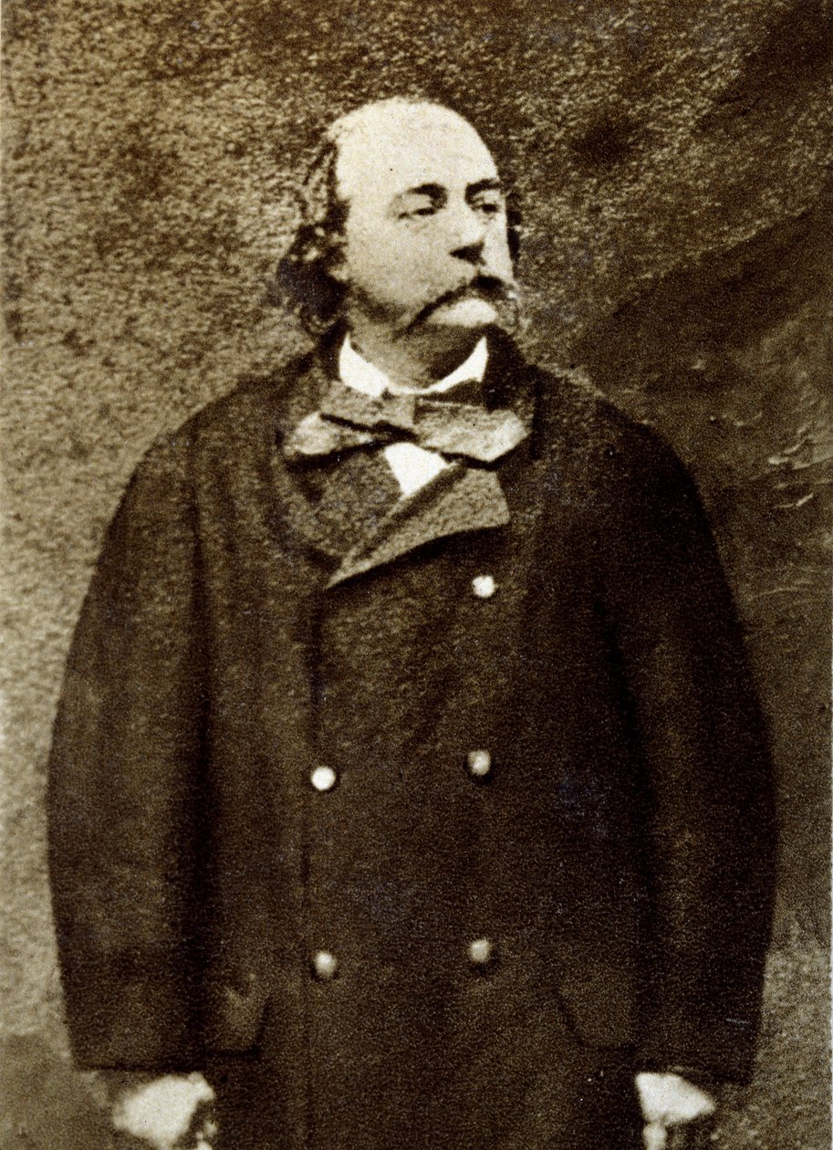 法国作家古斯塔夫·福楼拜（Gustave Flaubert，1821-1880）的肖像。 作者 未知艺术家
