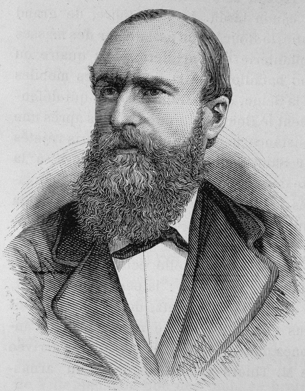 古斯塔夫-弗卢伦斯（1838 - 1871）的肖像。19世纪末的雕版画，载于H.马丁的《法国史》。 作者 未知艺术家