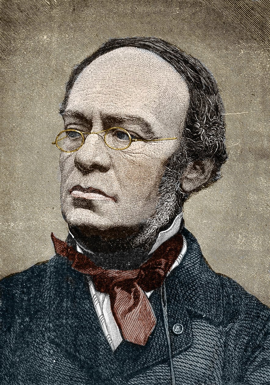 Halevy dit Jacques Fromental Levy的肖像，法国作曲家（1799-1862）。 作者 未知艺术家