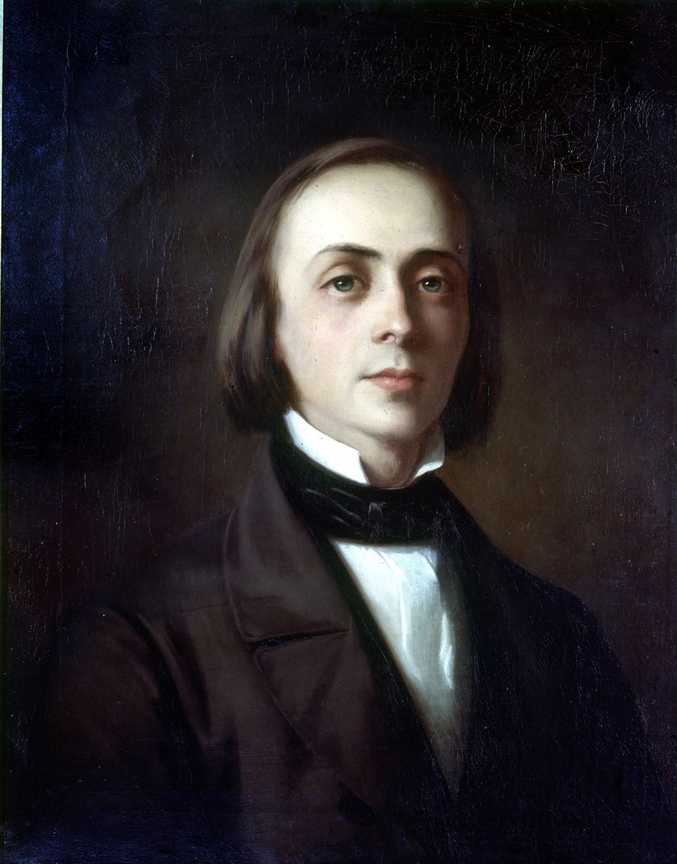 Hans von Bulow (1830 - 1894) 的肖像。，德国指挥家。 绘画。 瓦格纳博物馆拜罗伊特。 作者 未知艺术家