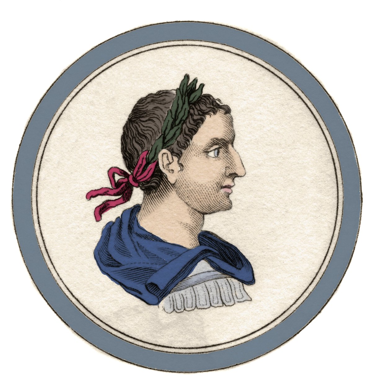 Heliogabale或Elagabal（Varius Avitus Bassianus）（Eliogabalo o Elagabalo）（v. 203-222）的肖像，218年至222年的罗马皇帝，名字为Marcus Aurelius Antoninus。19世纪的雕版画。 作者 未知艺术家