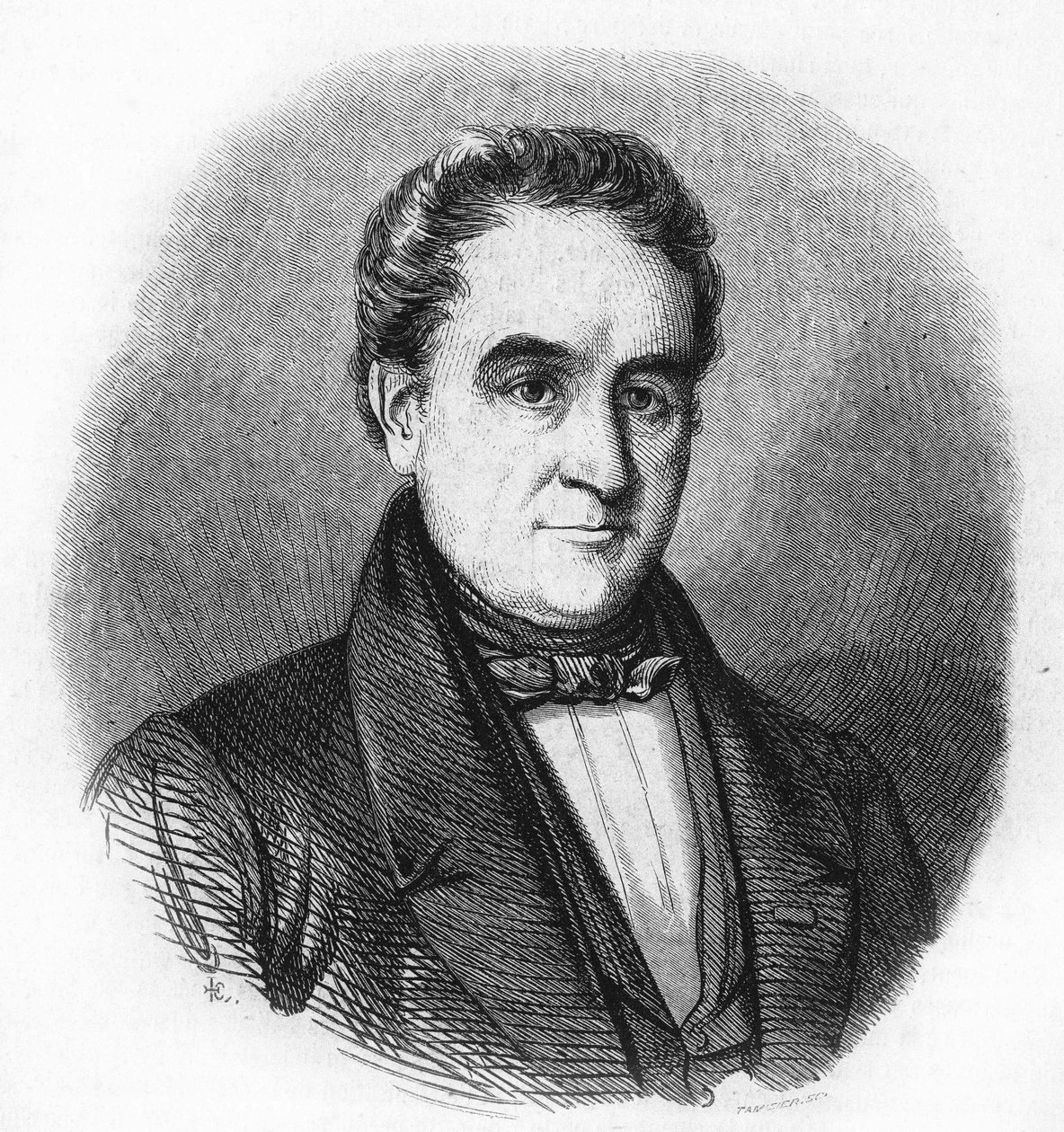 亨德利克-托伦斯1780-1856年的画像。荷兰诗人。 作者 未知艺术家