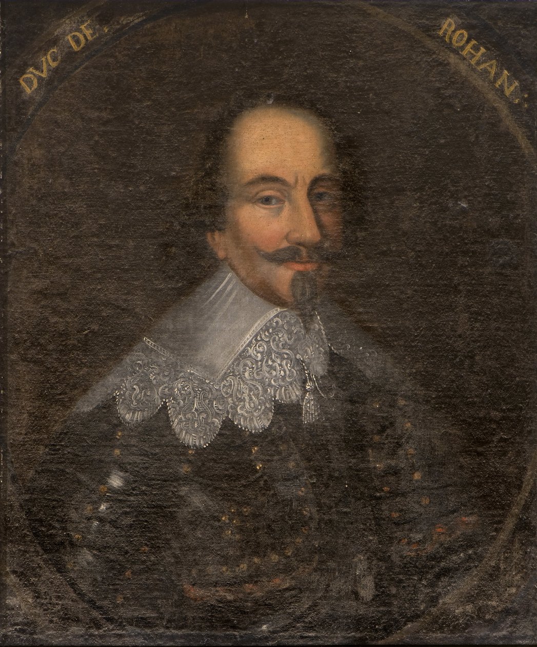 亨利二世-德-罗汉（1579-1638）的肖像，罗汉公爵和莱昂王子，匿名。布面油画。尺寸：65x55厘米。斯德哥尔摩国家博物馆 作者 未知艺术家