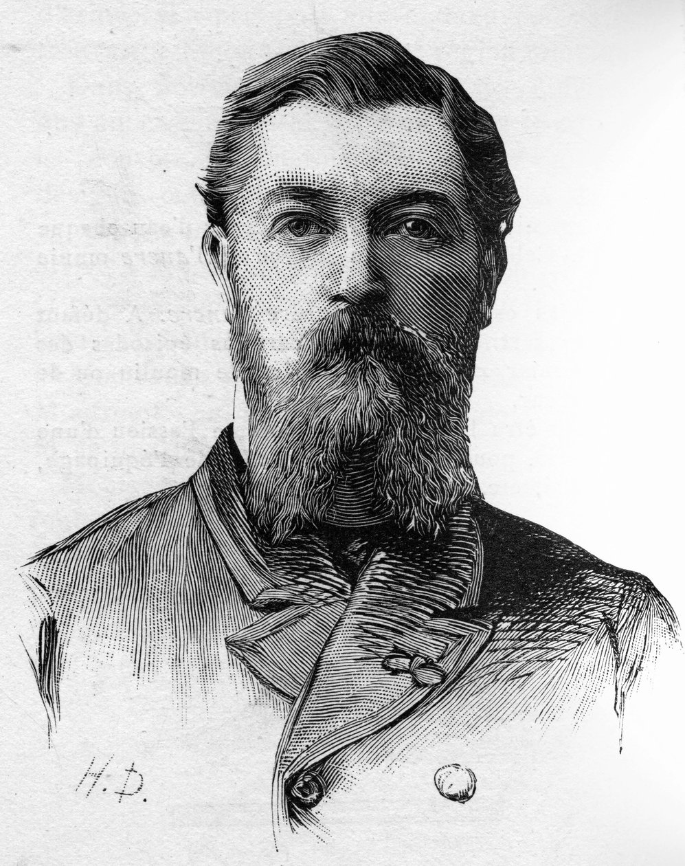 Henri Roulleaux Dugage (1849-1887)的肖像，在1885年至1887年期间被部署。 作者 未知艺术家