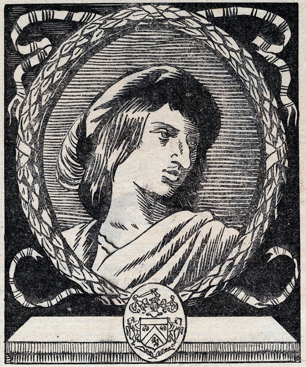 法国作家 Hercules Savinien Cyrano de Bergerac 的肖像。自 1928 年起 作者 未知艺术家