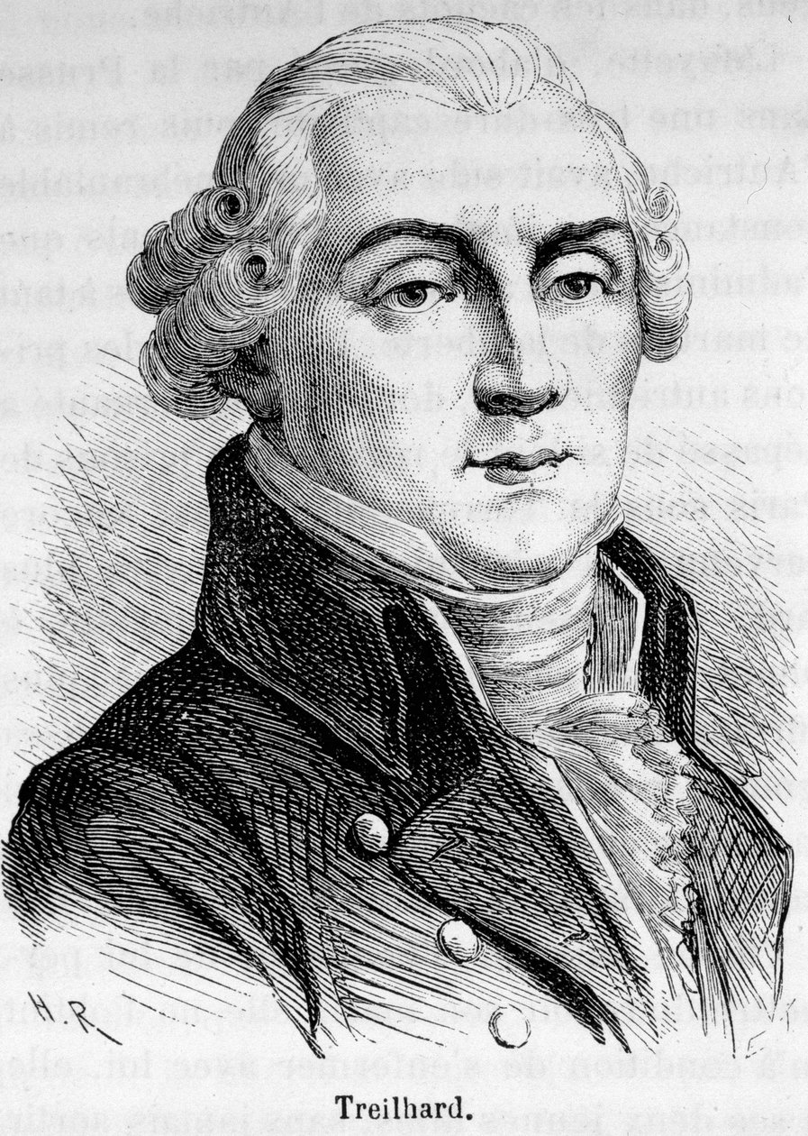 Jean Baptiste Treilhard（1742-1810）的肖像，法国政治家。 作者 未知艺术家