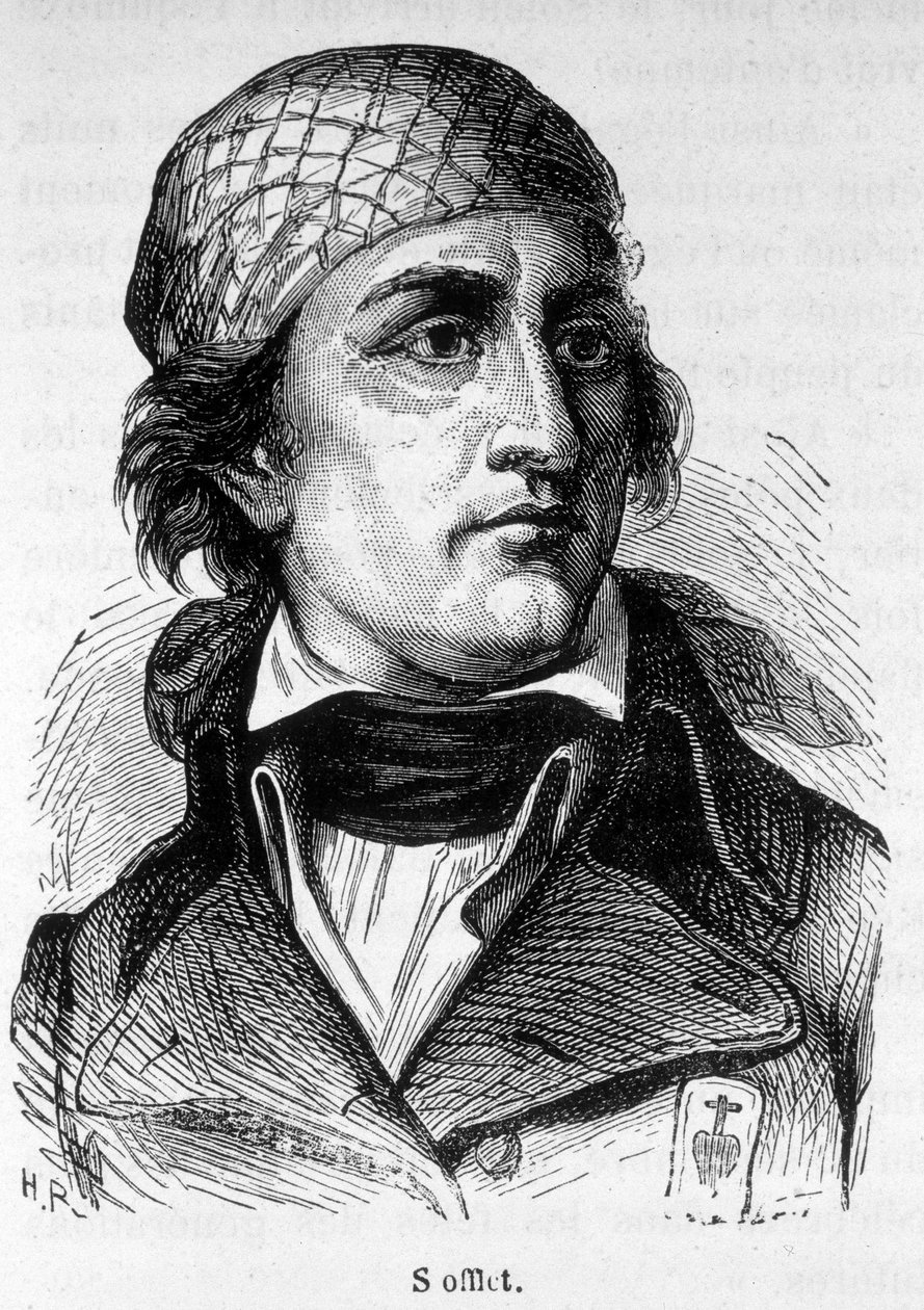 Jean Nicolas Stofflet（1753-1796）的肖像，Vendean起义的演员。 作者 未知艺术家