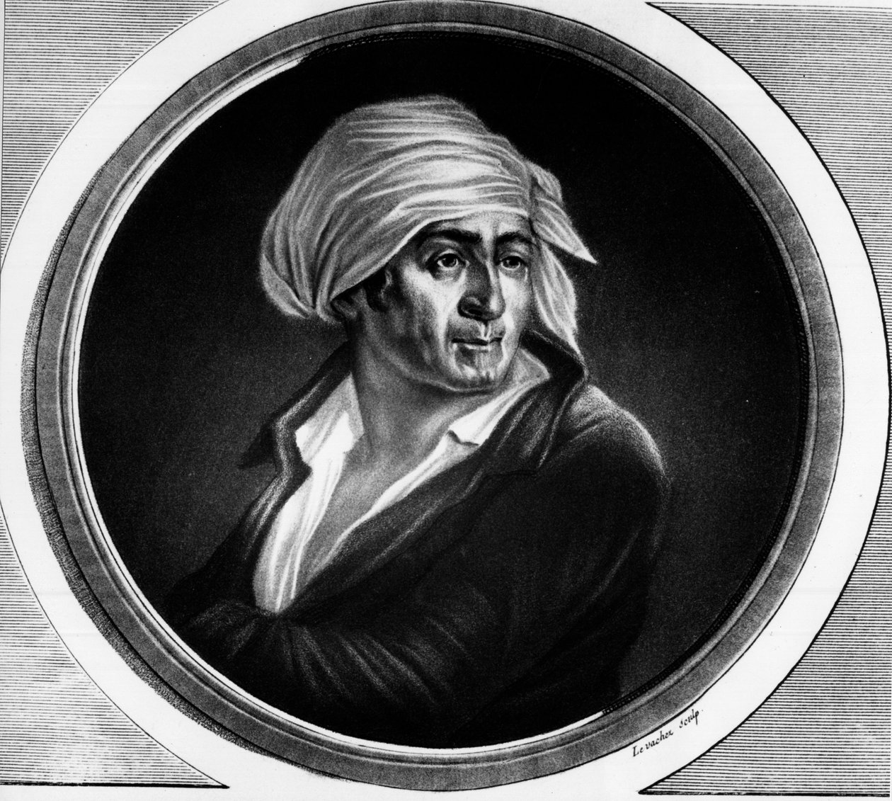 Portrait of Jean Paul Marat (1763-1793). Engraving in “” Complete collection of historical paintings of the French revolution, in three volumes.””” 1804. 作者 未知艺术家
