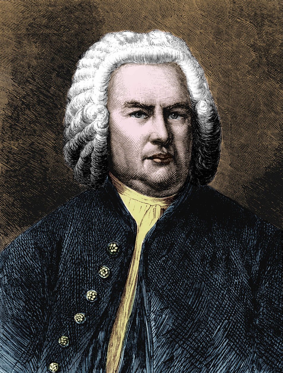 让-塞巴斯蒂安-巴赫（Johann Sebastian Bach）的画像 作者 未知艺术家