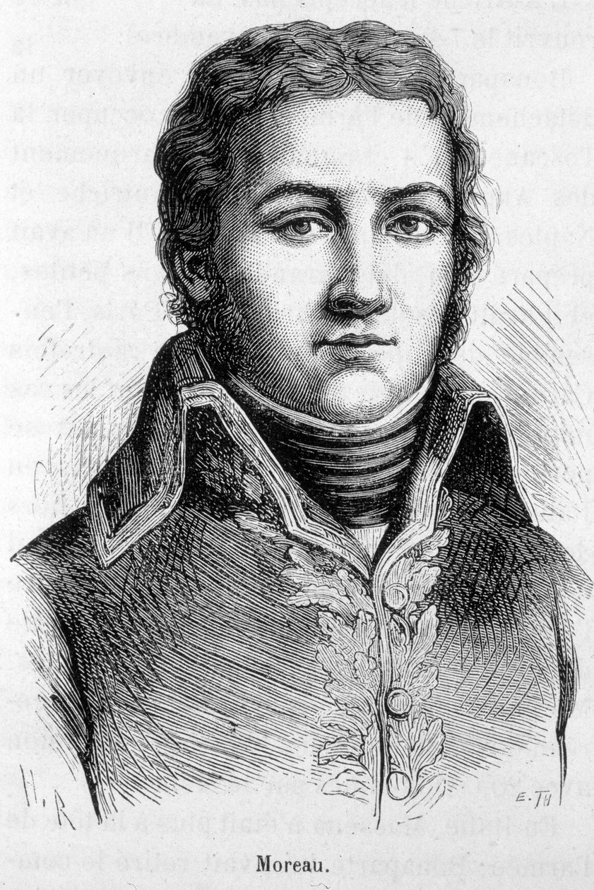 让-维克多（Jean-Victor）-莫罗（1763-1813）的画像，法国将军。 作者 未知艺术家