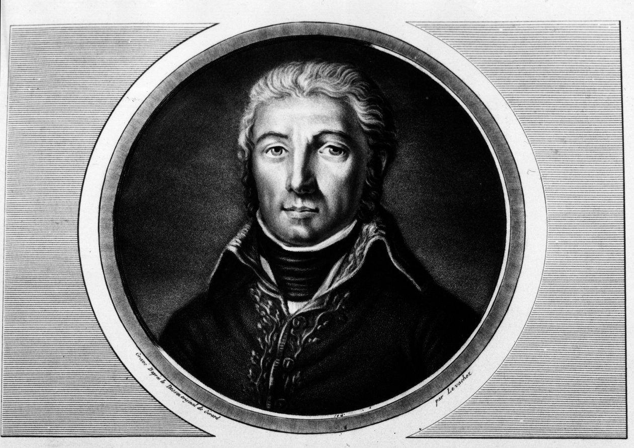 让·维克多 (Jean-Victor) Moreau (1763-1813) Armee du Rhine 将军的肖像。 版画《法国大革命历史画作全集，三卷》。””1804 年。 作者 未知艺术家