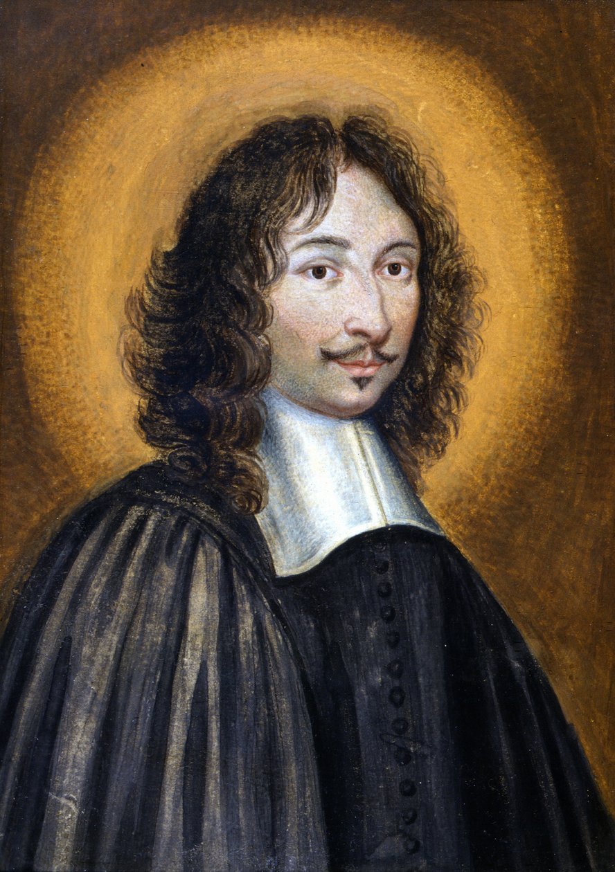 Jean de Rotrou (1609 - 1650)的肖像。17世纪的匿名粉彩画。私人收藏。 作者 未知艺术家
