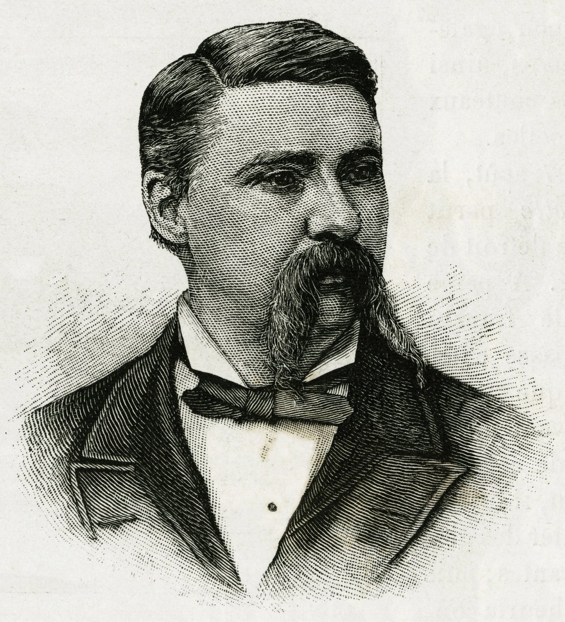 杰罗姆·J·柯林斯（Jerome J.Collins）的肖像，他是 La Jeannette 船员的气象学家，在执行北上任务时。 1879 年至 1881 年雕刻的“珍妮特之旅”，船长 G.W. 德龙。 发表于 Le Tour du monde, nouveau journal des voya 作者 未知艺术家