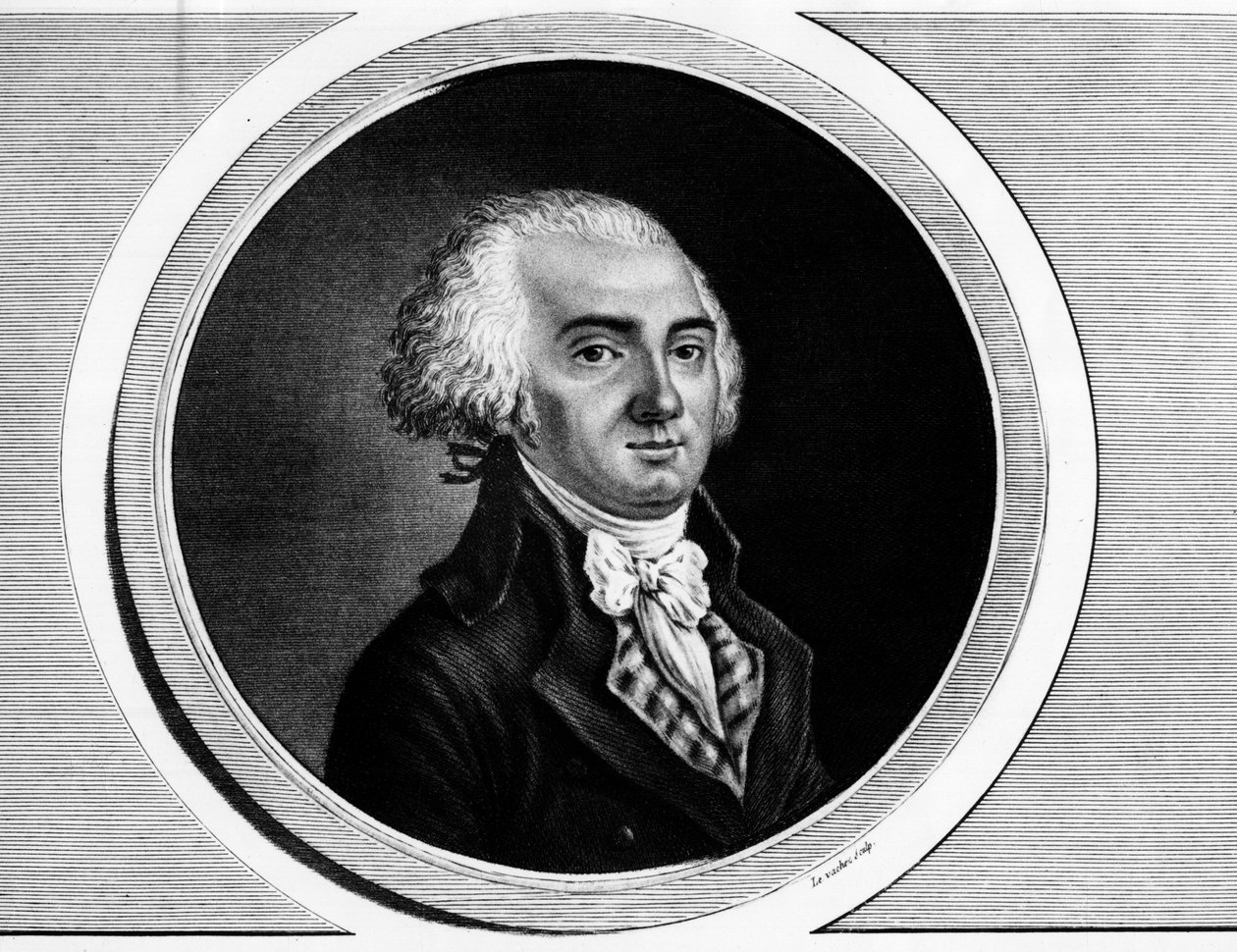 Portrait of Jerome Petion de Villeneuve (1759-1793) President of the Convention and Member of the States General. Engraving in “” Complete collection of historical paintings of the French revolution, in three volumes.””” 1804. 作者 未知艺术家