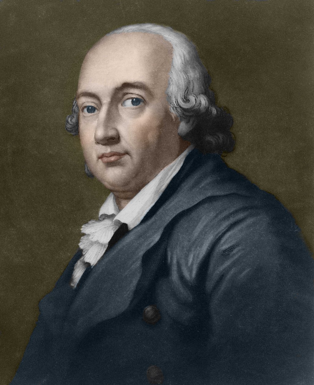约翰-戈特弗里德-赫德（1744-1803）德国哲学家、神学家和语言学家的画像。 作者 未知艺术家