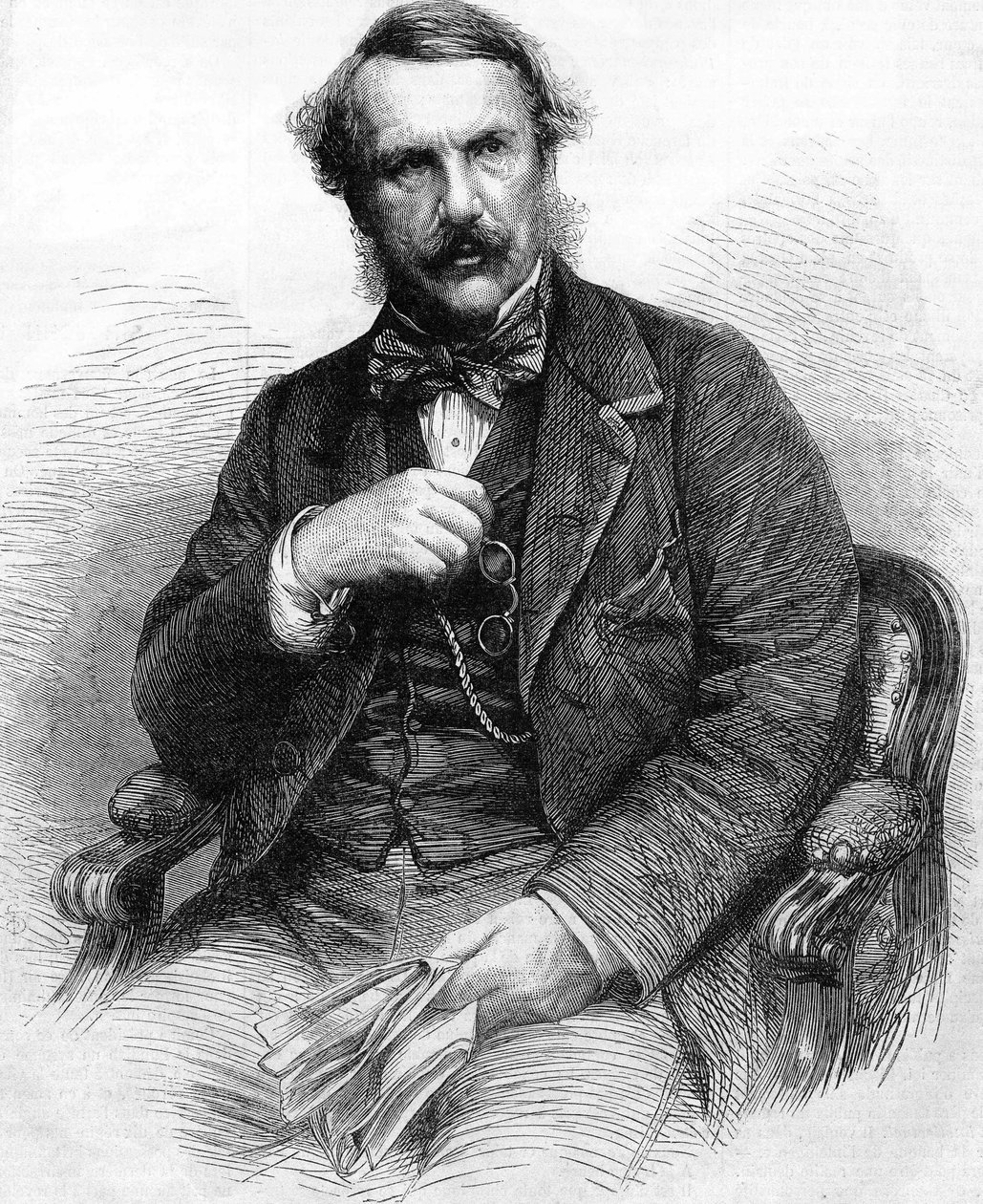 约翰-莱尔德-迈尔-劳伦斯的画像。英国行政长官（1811年至1879年）。英属印度总督；1864年雕刻。 作者 未知艺术家