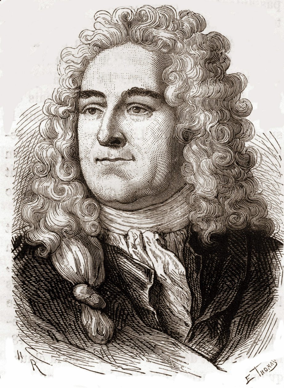 罗约翰（1671 - 1729）的肖像，苏格兰金融家，1720年导致破产（Quincampoix街的事件）。 作者 未知艺术家