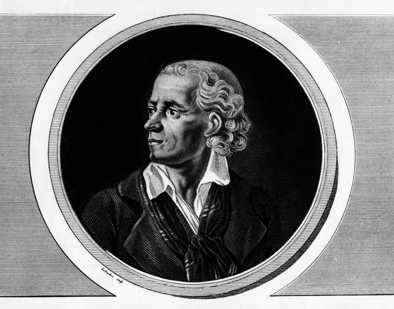 Portrait of Joseph Chalier, French politician (1747-1793), prosecutor of the Commune in Lyon. Engraving in “” Complete collection of historical paintings of the French revolution, in three volumes.””” 1804. 作者 未知艺术家