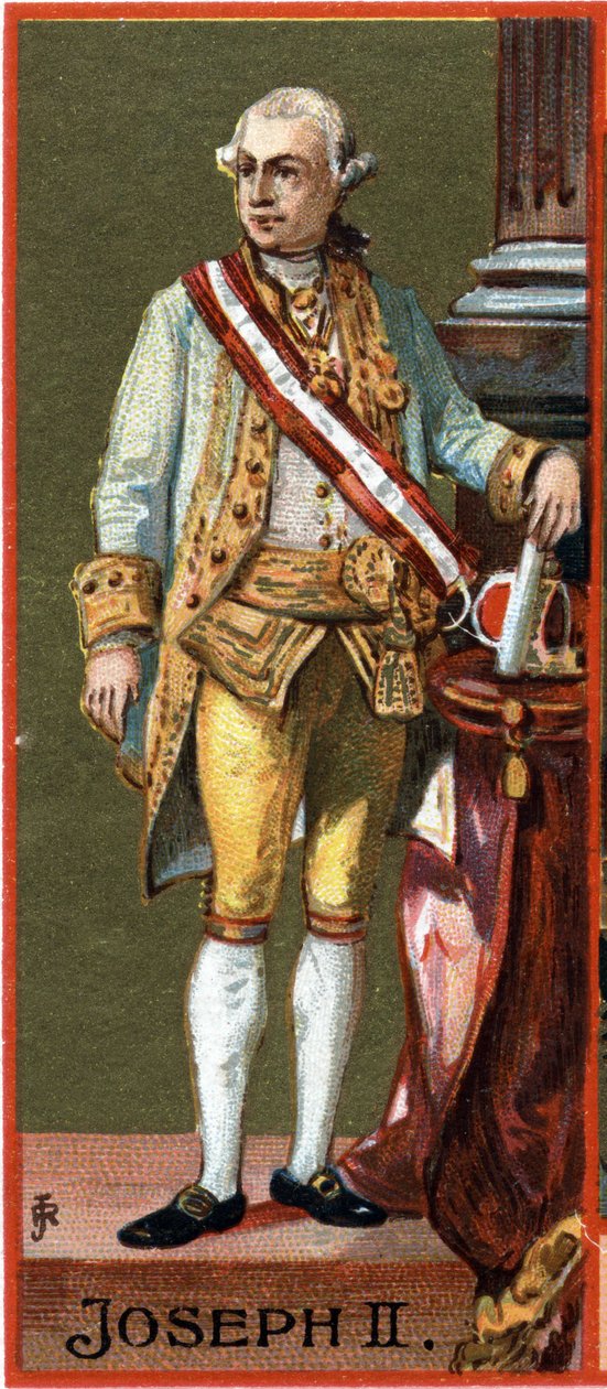约瑟夫二世（1741-1790）的肖像，奥地利大公，神圣帝国的皇帝（选举产生，而非王位）（1765-1790）。 作者 未知艺术家