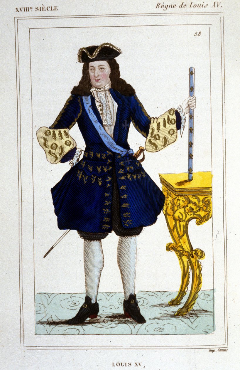 Portrait of King Louis XV (1710 - 1774). 作者 未知艺术家