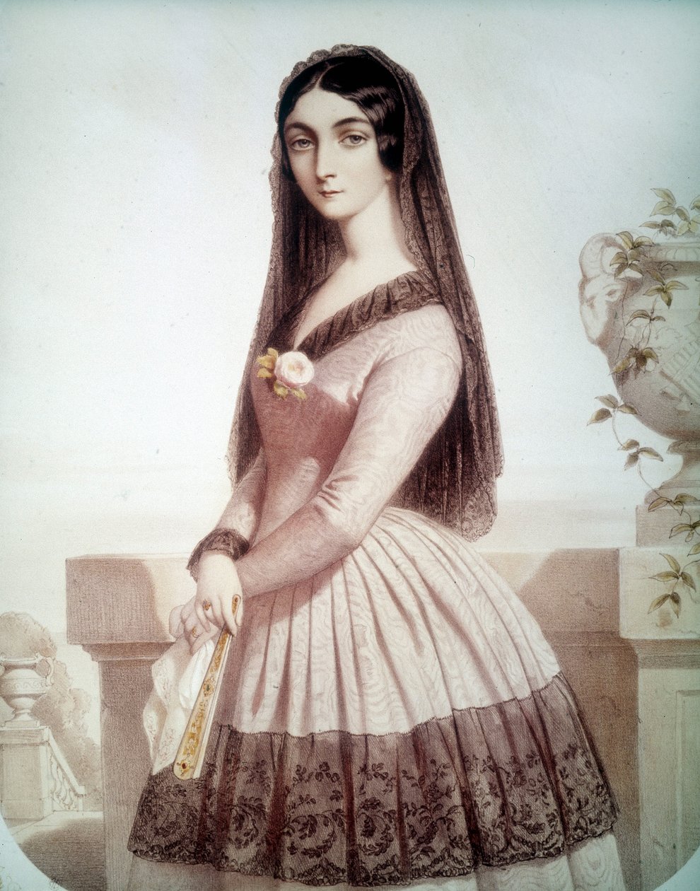 Lola Montes ou Montez（或 Maria Dolores Gilbert）（1818-1861）的肖像，Louis I de Baviere 的最爱 作者 未知艺术家