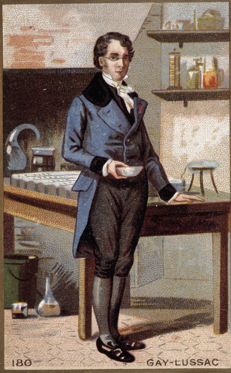 路易斯-约瑟夫-盖-吕萨克（Louis Joseph Gay Lussac）（1778 - 1850）的肖像，法国物理学家和化学家。 作者 未知艺术家