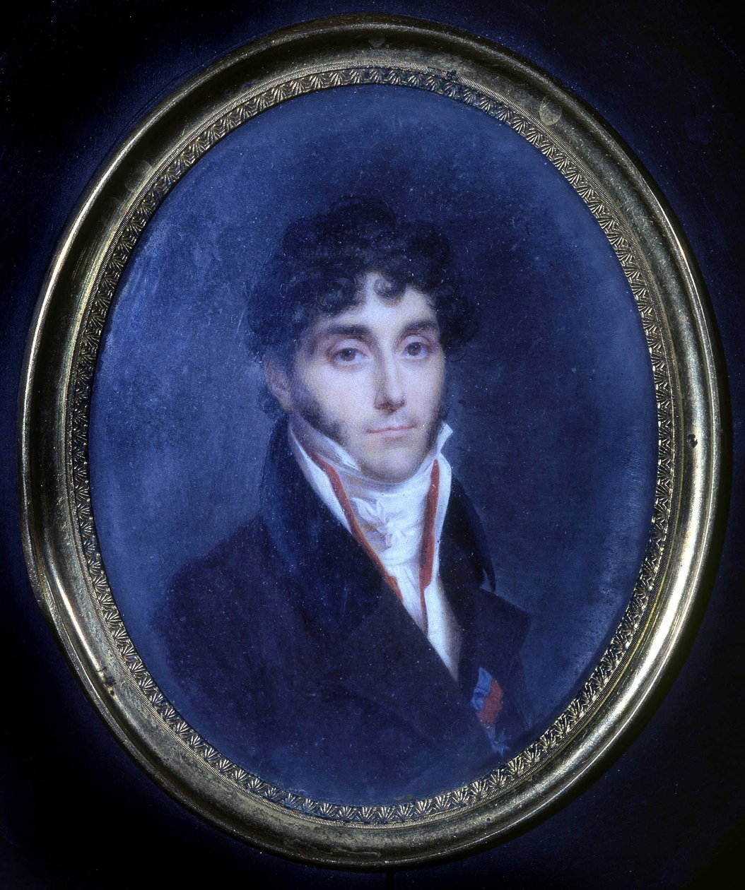 莫莱伯爵路易·马修 (1781 - 1855) 的肖像，奖章 作者 未知艺术家