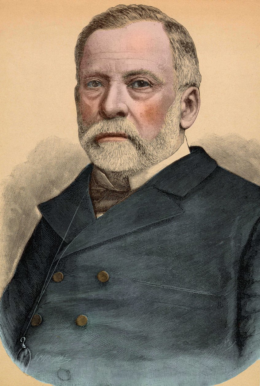 路易斯-巴斯德（1822-1895）的肖像，法国化学家和生物学家。 作者 未知艺术家