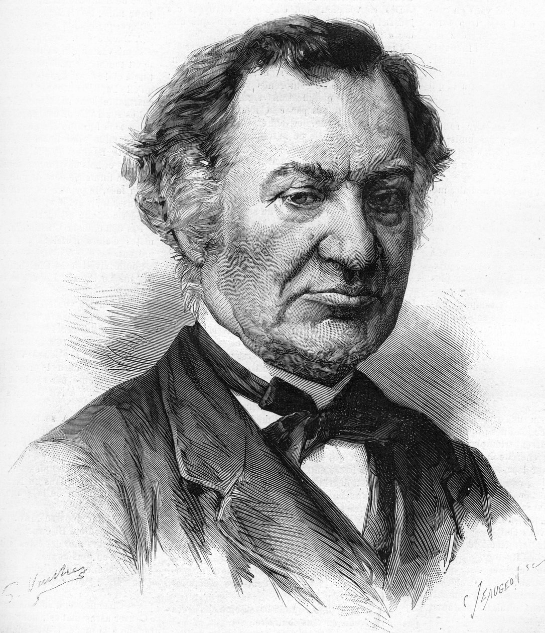 Louis Veuillot（1813-1883）的肖像，法国记者和作家。 作者 未知艺术家