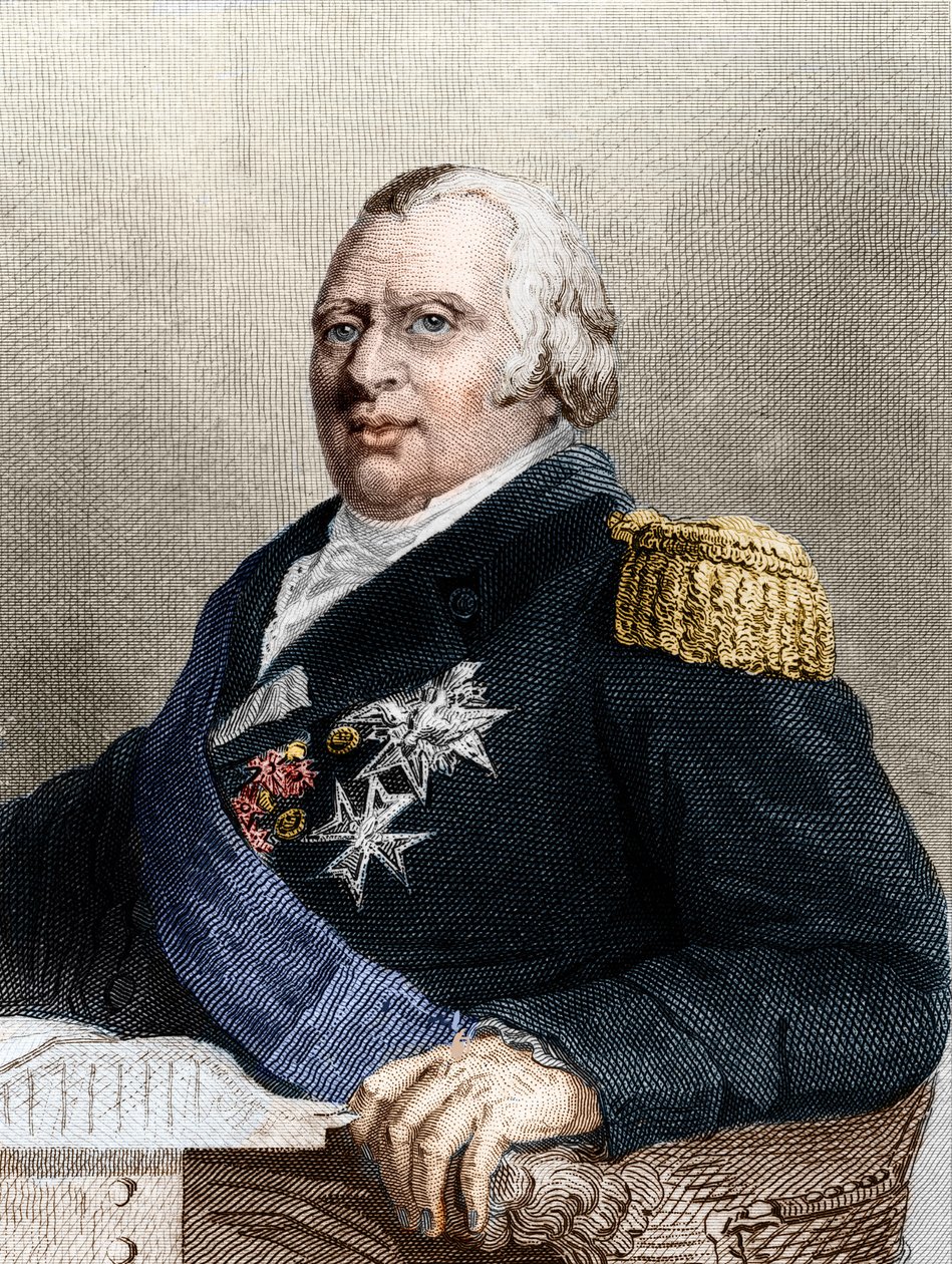 法国国王路易十八（1755-1824）画像 作者 未知艺术家