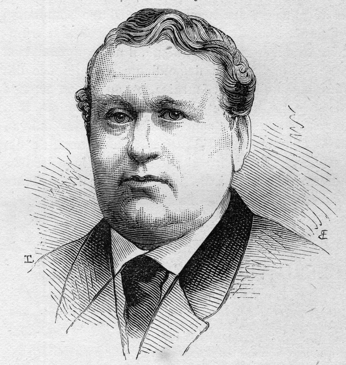 泰隆先生的肖像，法国喜剧演员，1852年至1889年为法国喜剧团成员。1879年8月16日《世界画报》第1168期上的版画。 作者 未知艺术家