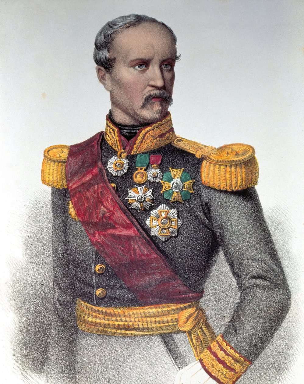 Marechal Patrice de Mac Mahon (Mac-Mahon) (1808-1893) 在意大利乡村时期的肖像 作者 未知艺术家