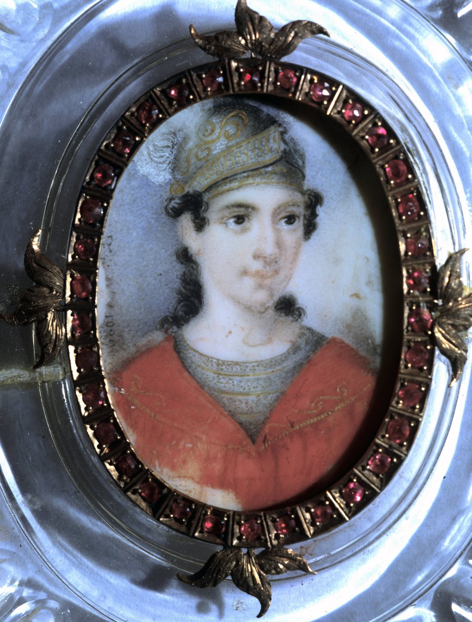 玛丽亚-加西亚（Maria Garcia）的肖像，称为马利布兰（1808-1836）的歌手。匿名的19世纪微型画。 作者 未知艺术家
